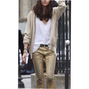 Rock & Republic Metallic Gold Jeans